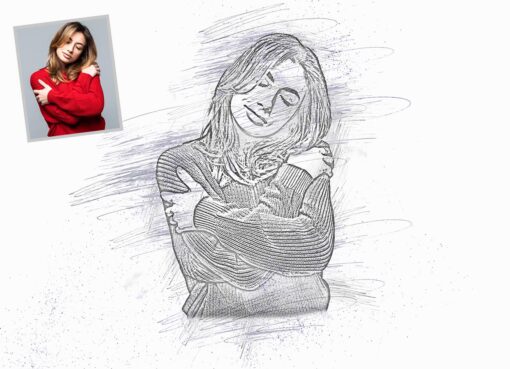 Pencil Sketch Portrait Photoshop Action - Image 8