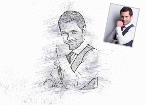 Pencil Sketch Portrait Photoshop Action - Image 9