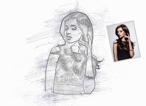 Pencil Sketch Portrait Photoshop Action - Image 10