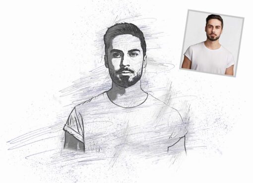 Pencil Sketch Portrait Photoshop Action - Image 11