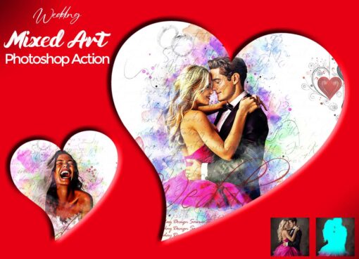 Wedding Mixed Art Photoshop Action