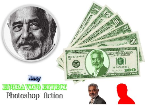 Easy Engraving Effect Photoshop Action