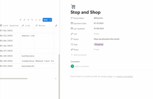 gift card info The Ultimate Gift Card Tracker Notion Template