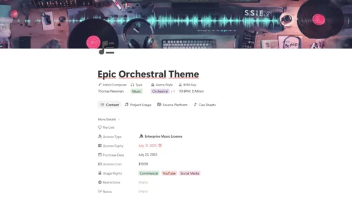 Music & Sound License Library - Image 3
