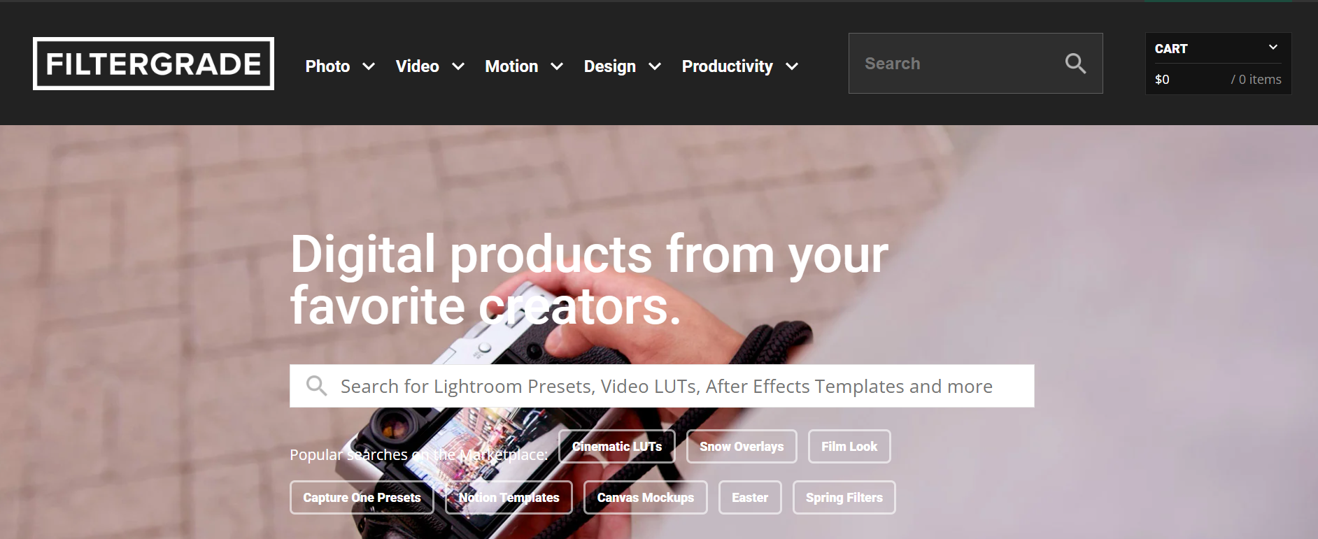 FilterGrade digital products global marketplace