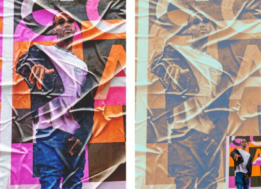 Glued Paper Poster Effect Photoshop Action - Image 9