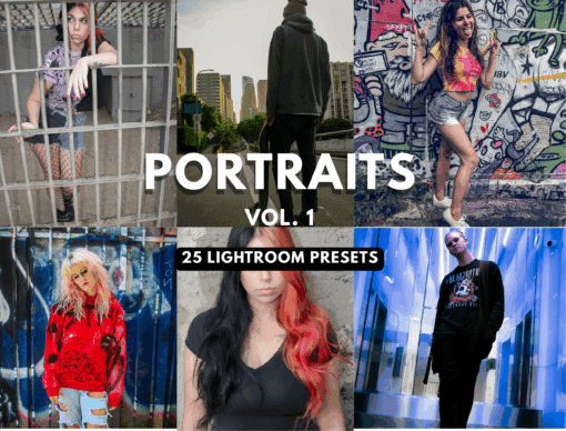 25 Portrait Street Alternative Lightroom Desktop Presets Vol 1