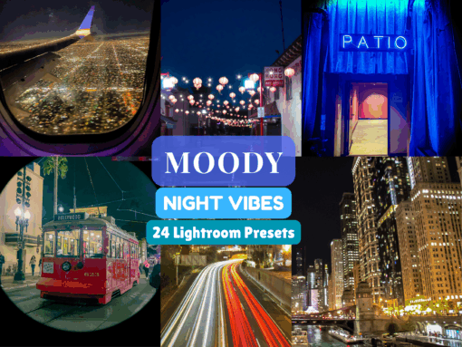 24 Moody Night Vibes Lightroom Desktop Presets