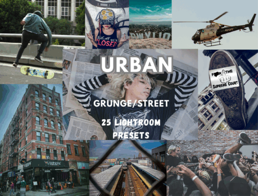 25 Urban Grunge Alternative Goth Street Lightroom Desktop Presets