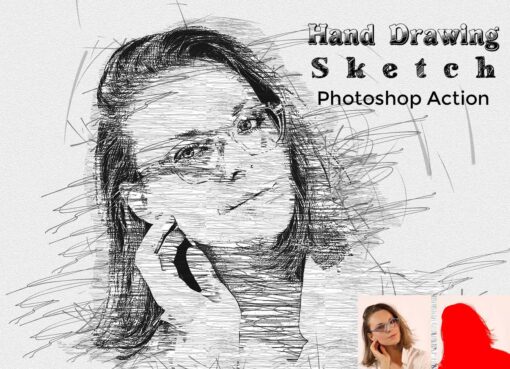 Hand Drawing Sketch Photoshop Action