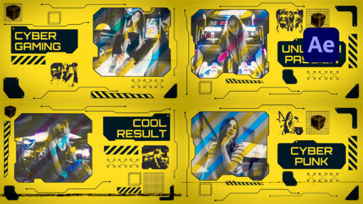 Cyberpunk Gaming After Effects template