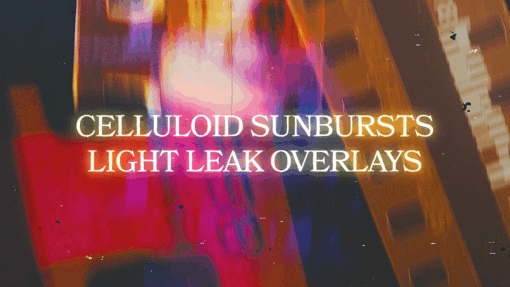 Celluloid Sunbursts - Pack Of 35mm Light Leak Overlays
