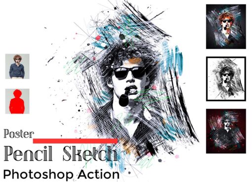 Poster Pencil Sketch Photoshop Action